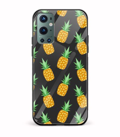 Feminine - Pineapple Printed Glass Back Phone Case