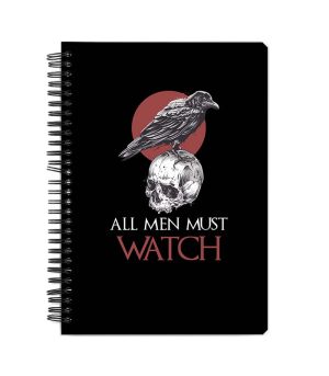 All Men Must Watch Printed Notebook